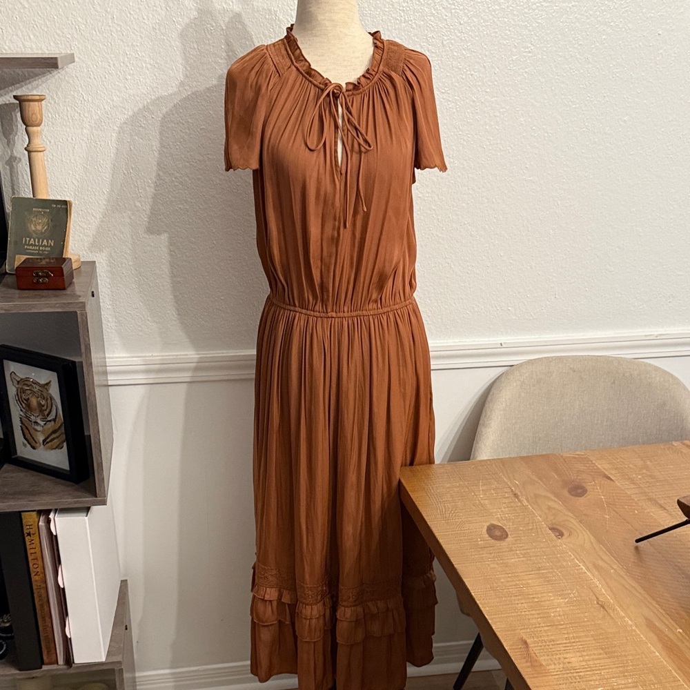 Current Air Rust Midi Dress